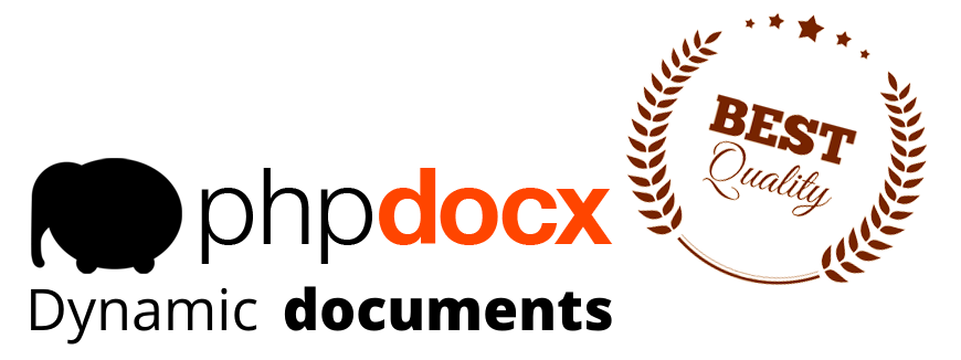 phpdocx is a standard in its field with more than ten thousand users