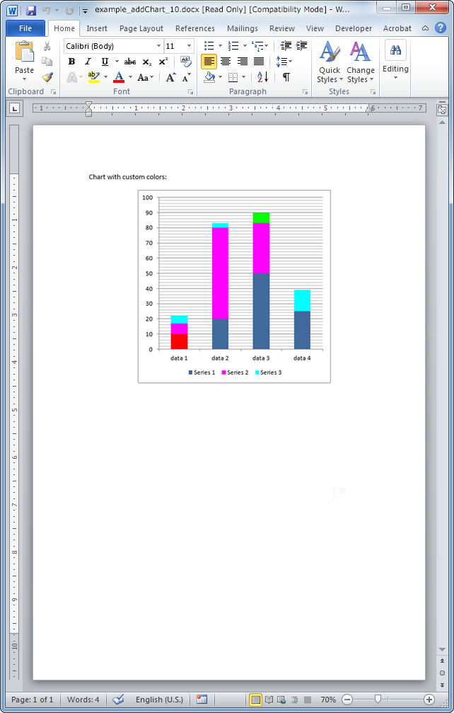 Phpword Chart